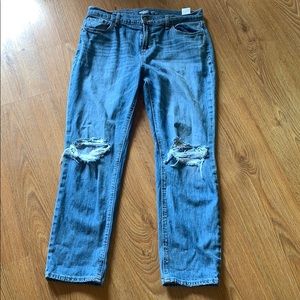 Mid Rise Boyfriend Jeans